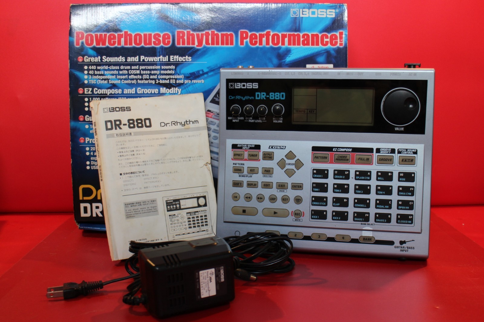 USED BOSS DR 880 Drum Machine Rhythm Box U2726 250912