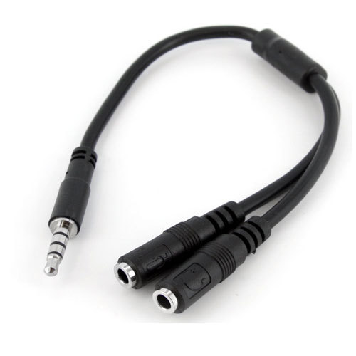Headset adapter headsets W separate headphone microphone plug 3.5mm 4 Position