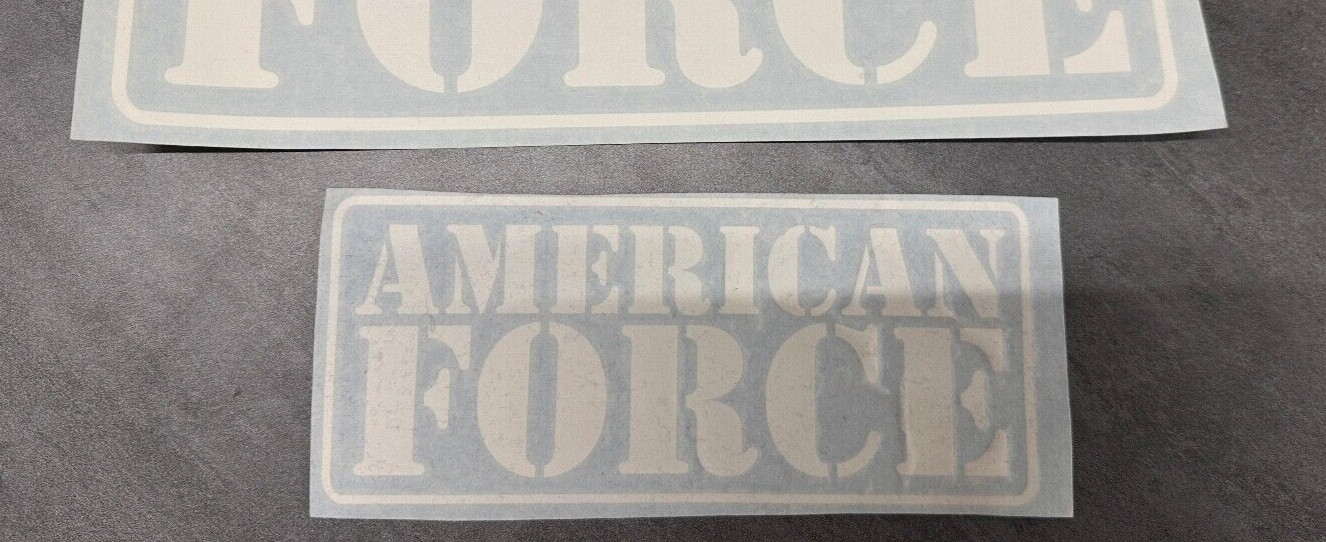 American Force Wheels decal sticker rims forged 4"x8" Prime Shipping Fast!!