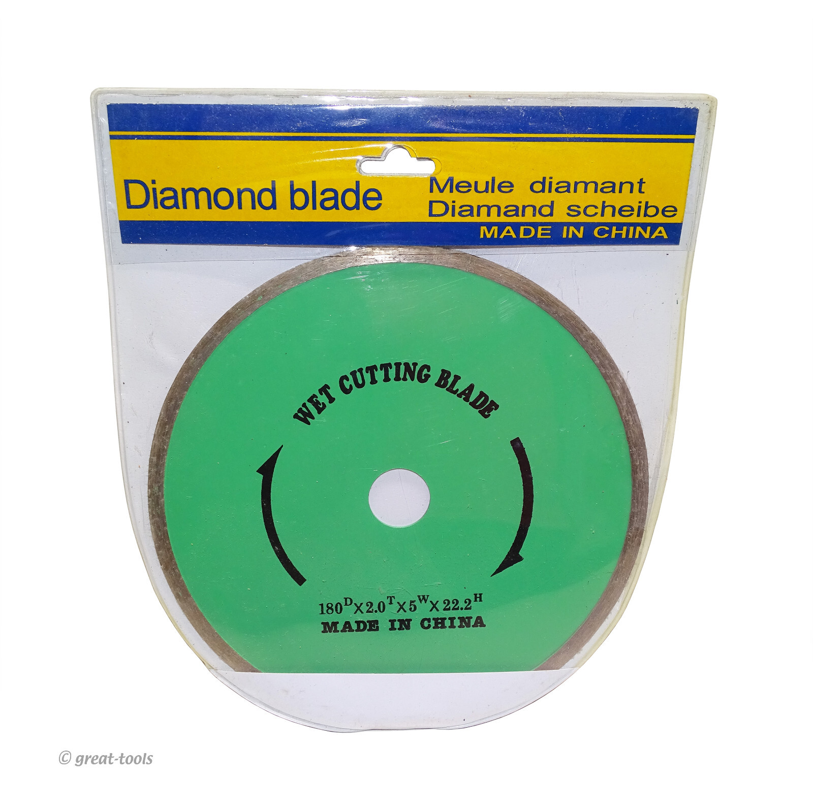 WET CUT DIAMOND BLADE – 180mm / 7” blades – tile cutting saw – diamond wheel