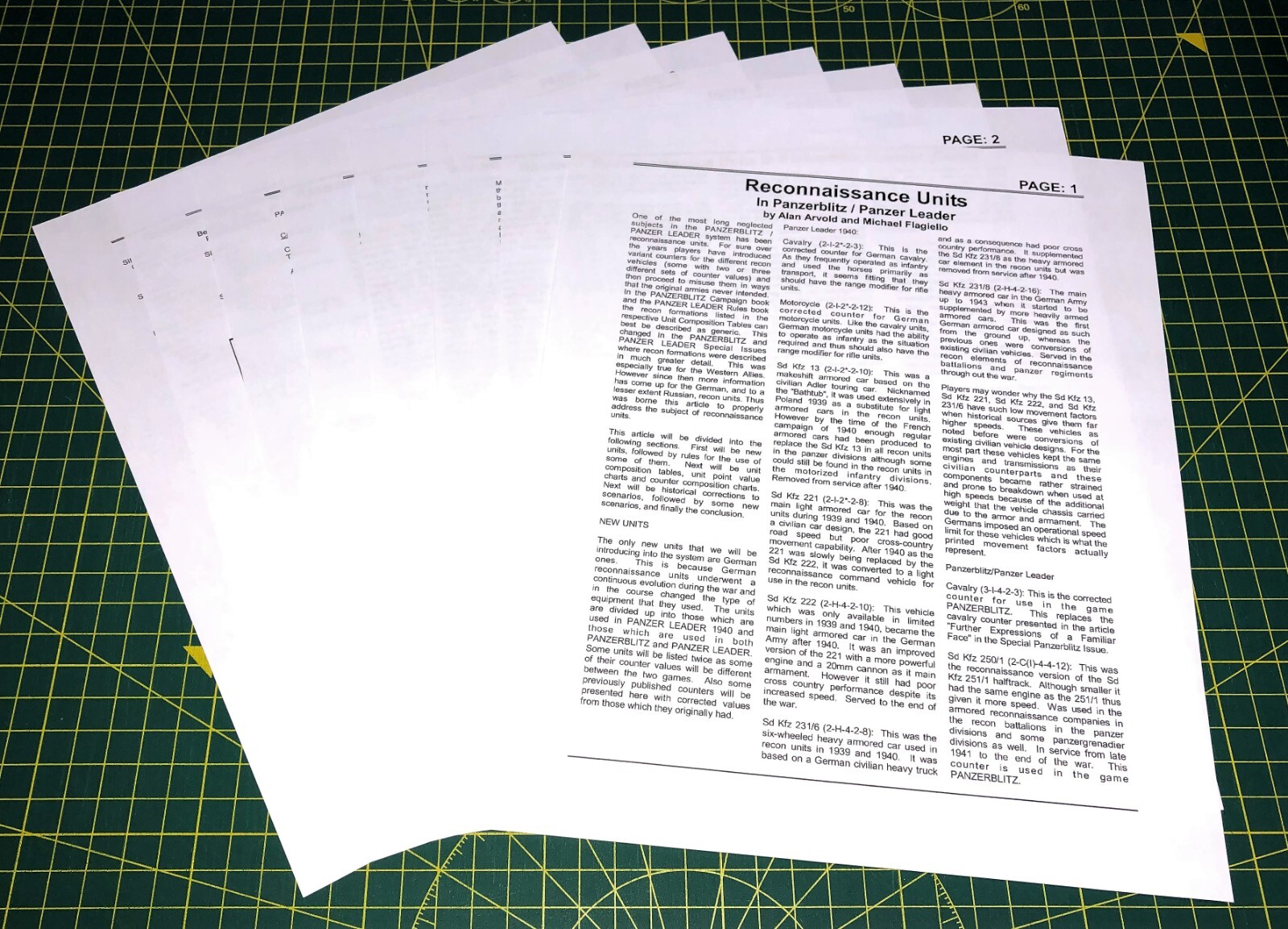Panzer Leader + PanzerBlitz Recon, for Avalon Hill, 72 counters + 4 scenario