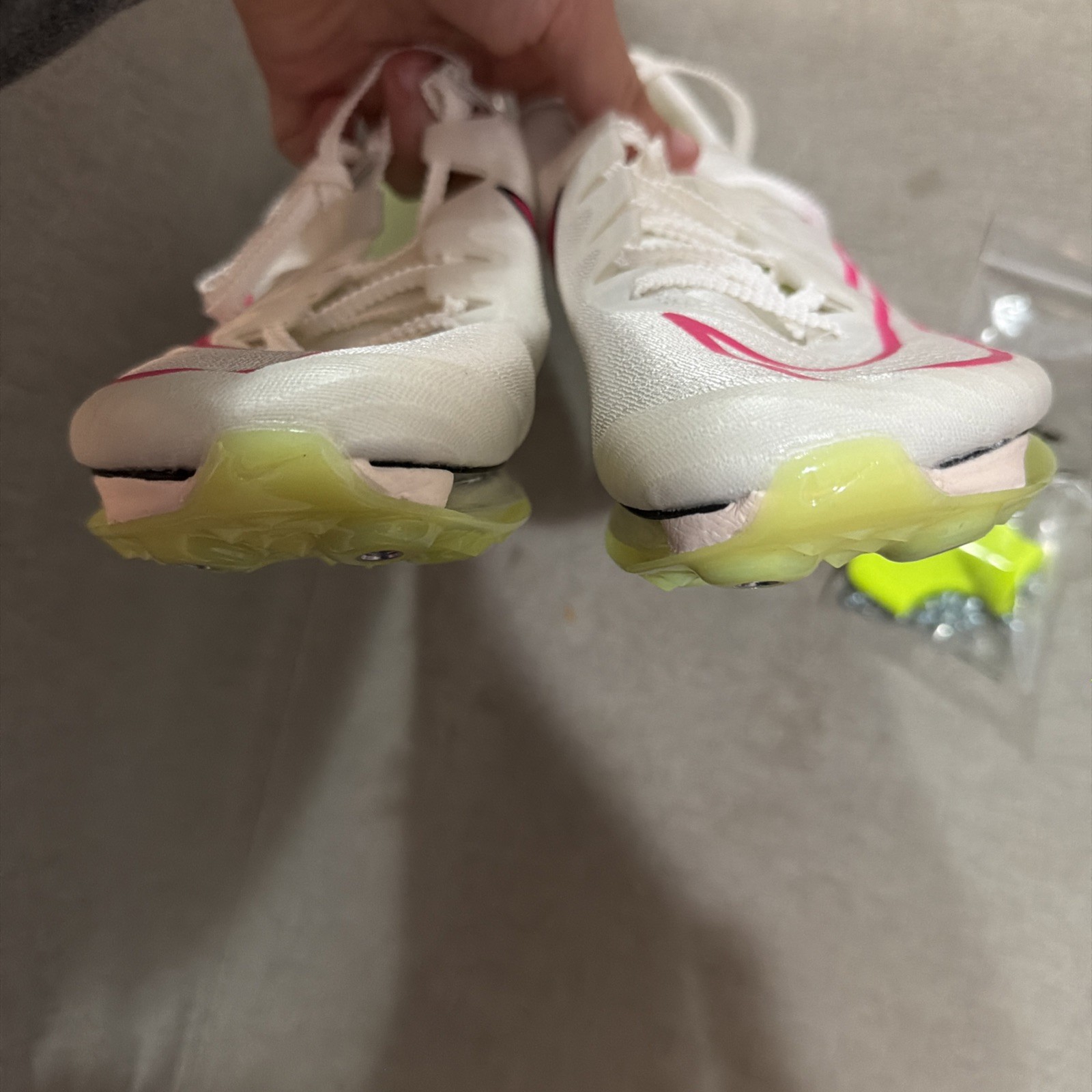 Nike Air Zoom Maxfly Track Spikes Sail/Fierce Pink Men Size 8.5 DH5359-100