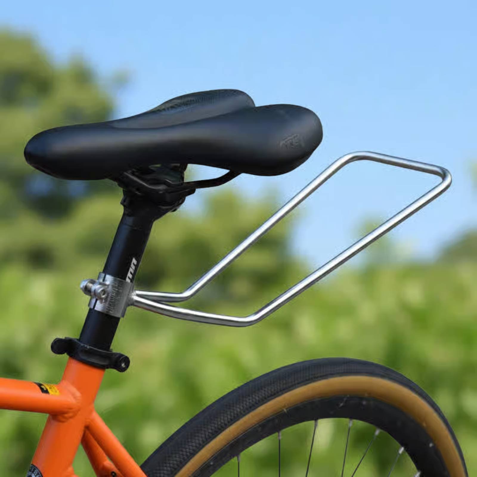 Stainless Steel Tail Rack High Stability Rear Bike Rack Long-Lasting