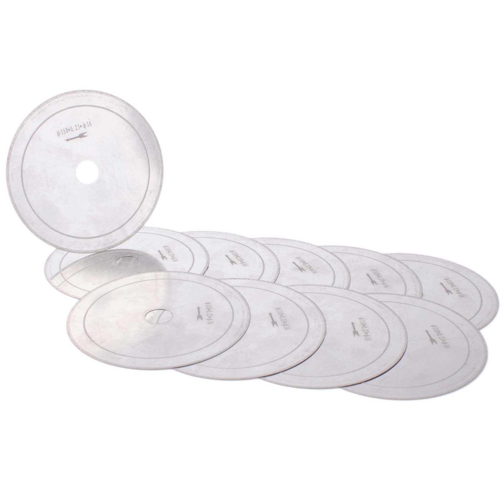 10Pcs 4.5" 110mm Super Thin Lapidary diamond saw blade Cutting Disc 5/8" Arbor