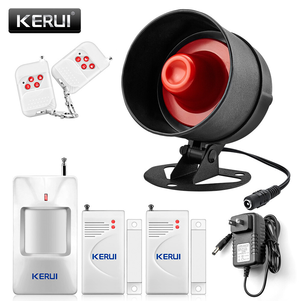 Wireless Home Safety Alarm Kit Door Contact Sensor Indoor Intruder Alert System