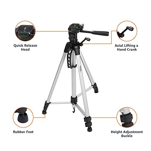Retailer Basics 60 inch Lightweight Tripod with Bag, Black