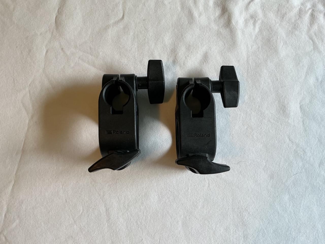 Set Of 2 Roland MDH-6U V-Drum 1.5 inch Rack Clamps, CLAMP ONLY