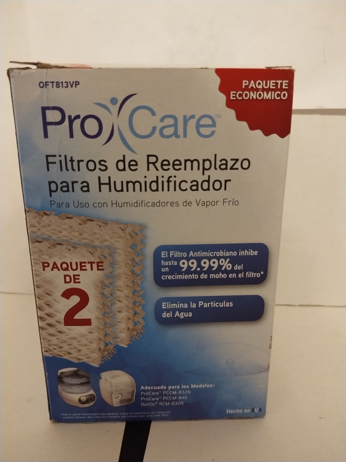 Pro Care Oft 813VP Replacement Humidifier Filters New