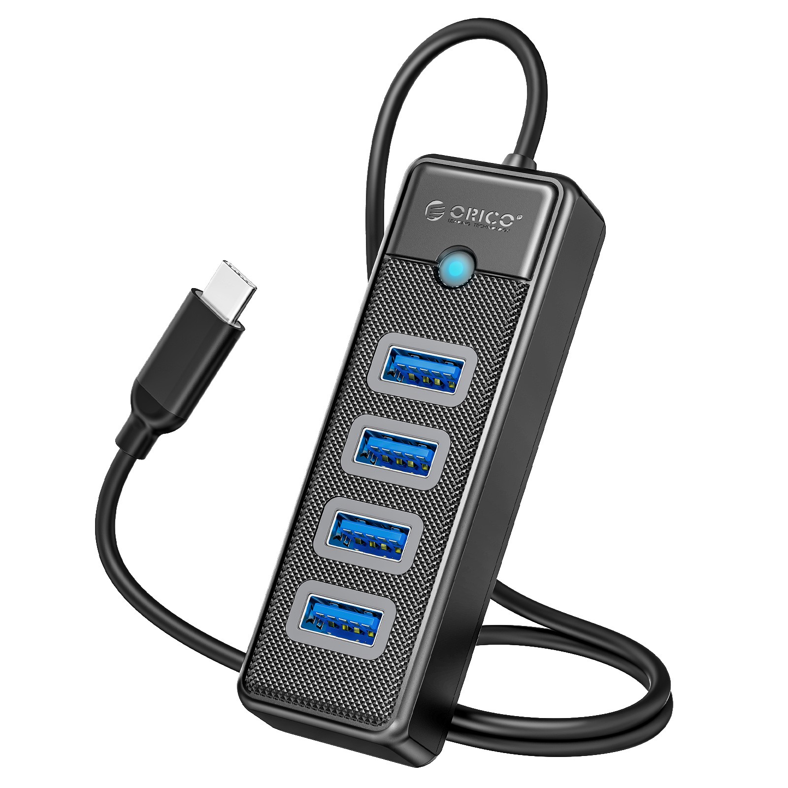 ORICO Type C to 4 Port USB 3.0 Hub High Speed USB Splitter for Laptop Xbox