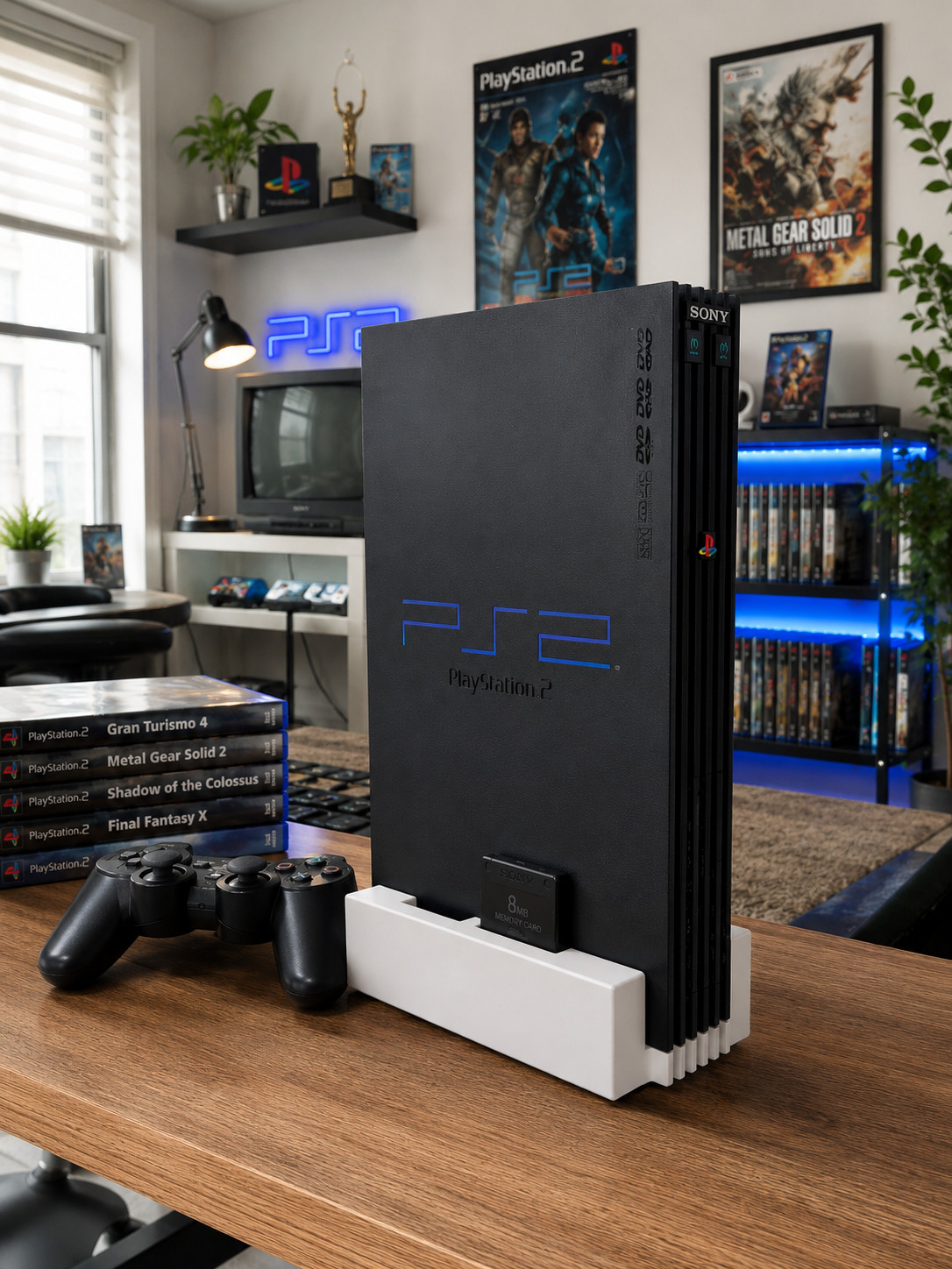 PS2 Vertical Stand | Retro Gaming Display Dock