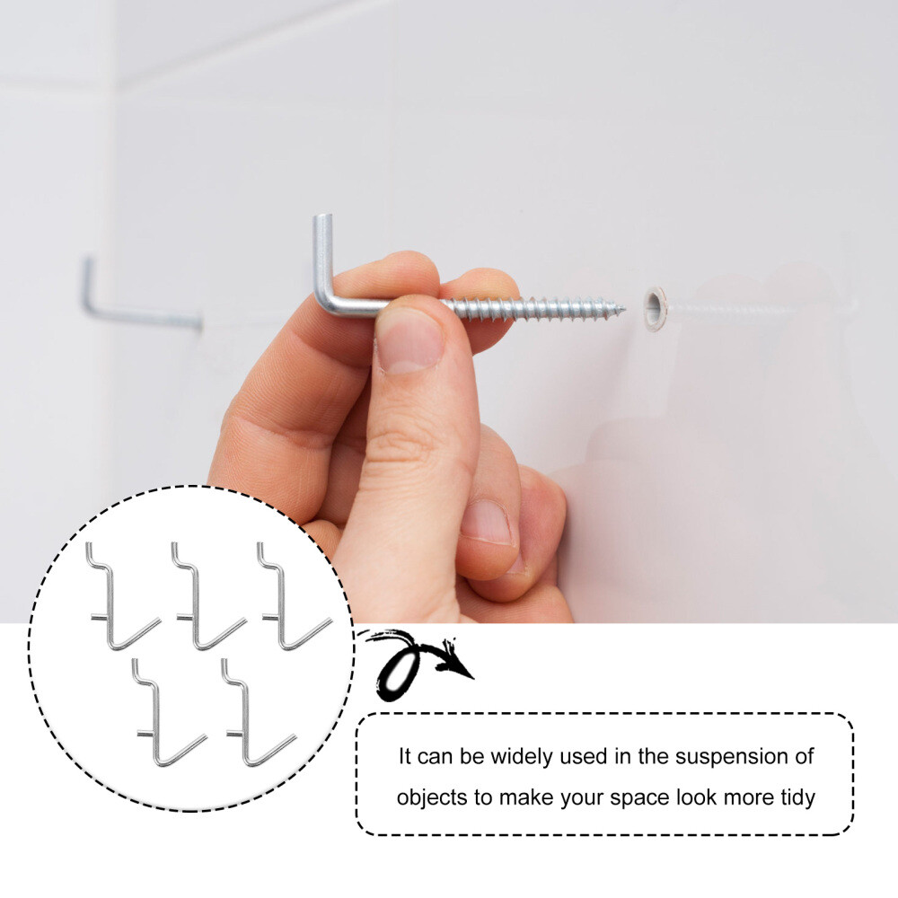 5pcs Peg Board Hooks Hanging Pegboard Hooks Assortment Pegboard Organizer Hooks