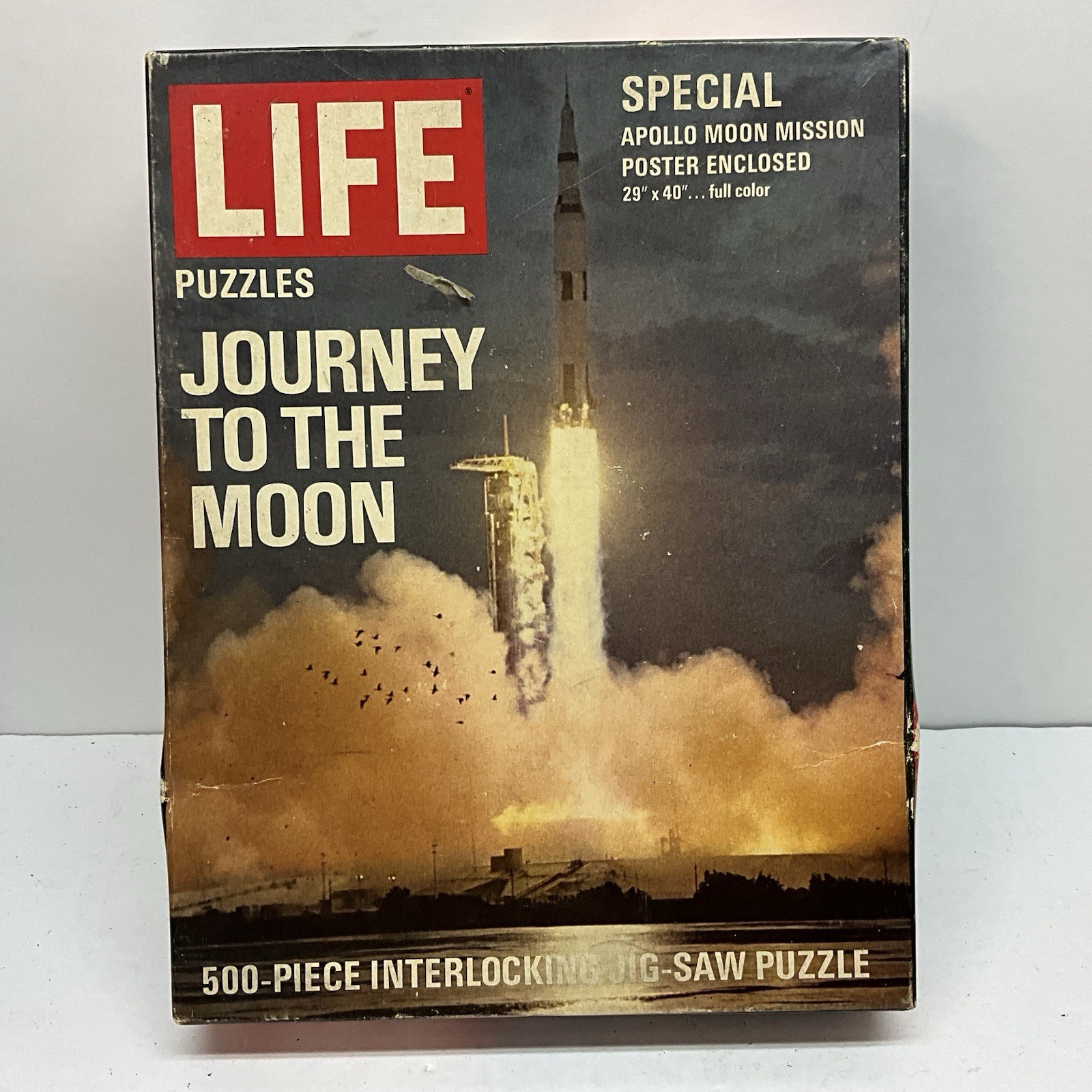 Journey to the Moon Apollo 11 Vintage 1969 Life Magazine 500 pc Jigsaw Puzzle