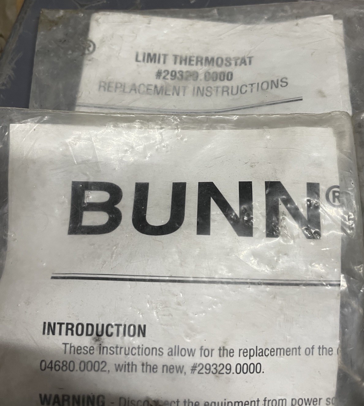 Bunn 29329 Limit Thermostat