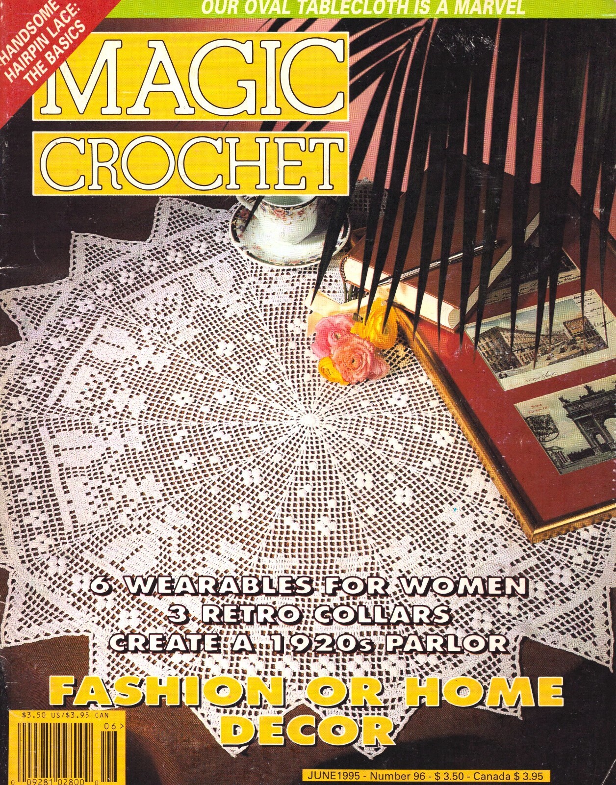 Magic Crochet Magazine June 1995 Needlecraft Fashion Home Decor