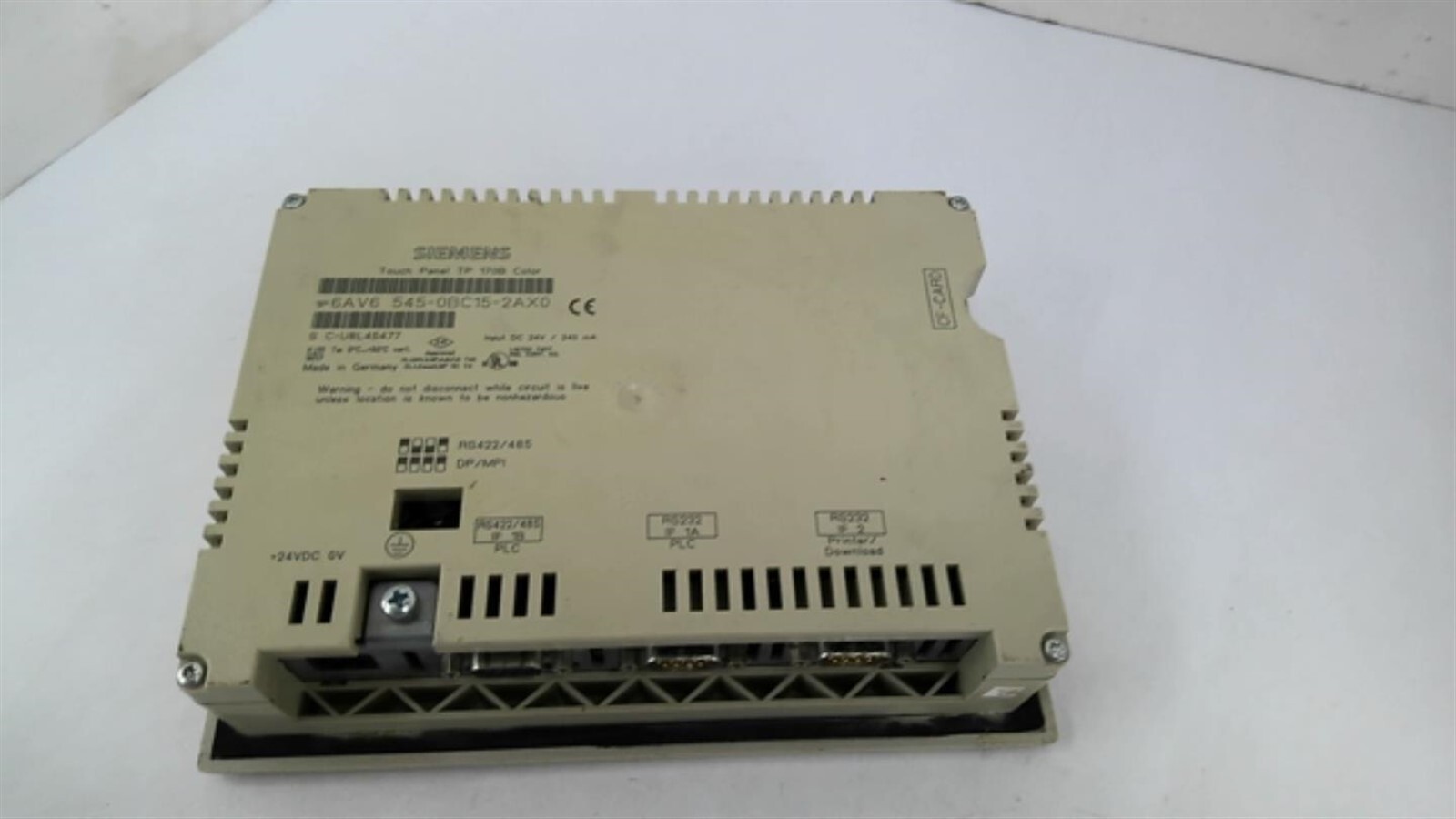 Siemens 6AV6 545-0BC15-2AX0 Touch Panel 170B Color