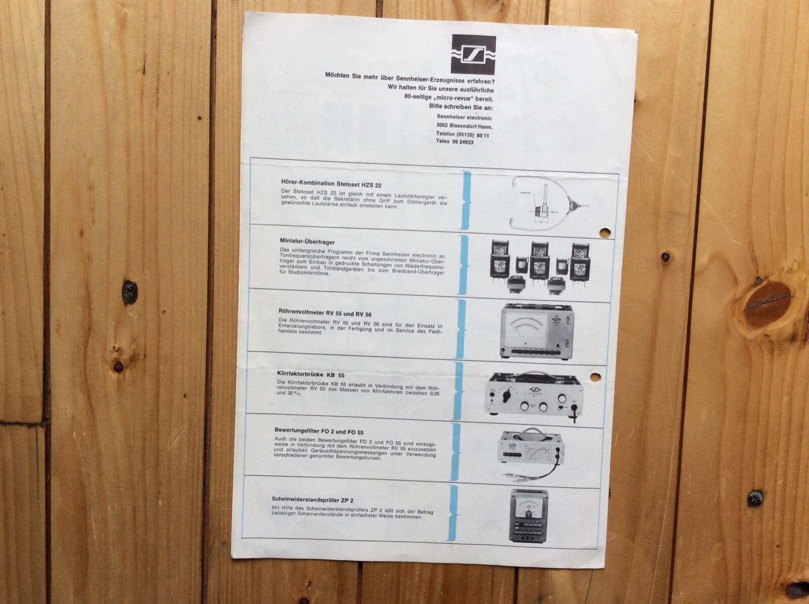 Overview Production Program Sennheiser