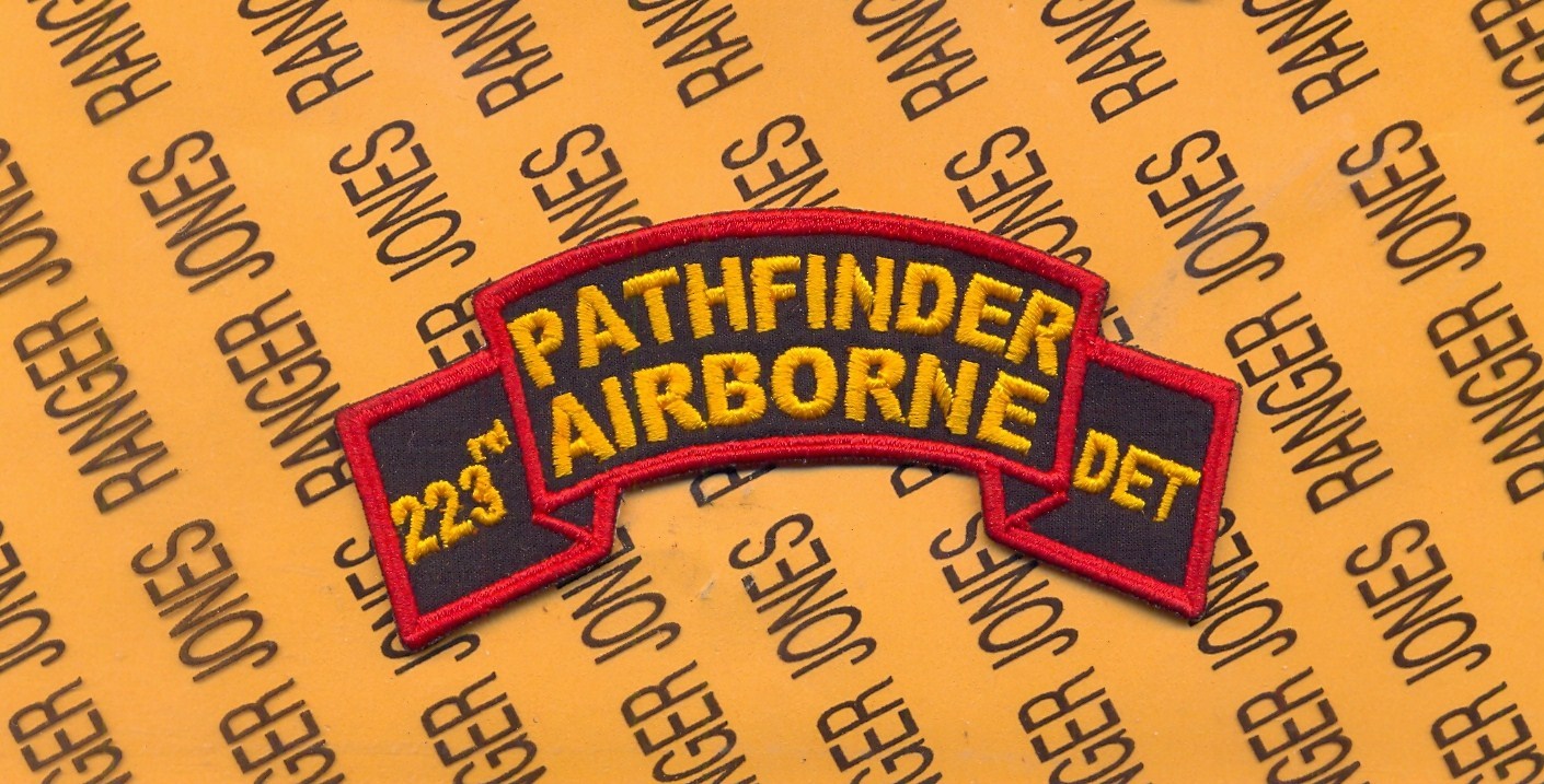 US Army 223rd Pathfinder Airborne Detachment Infantry Aviation scroll patch