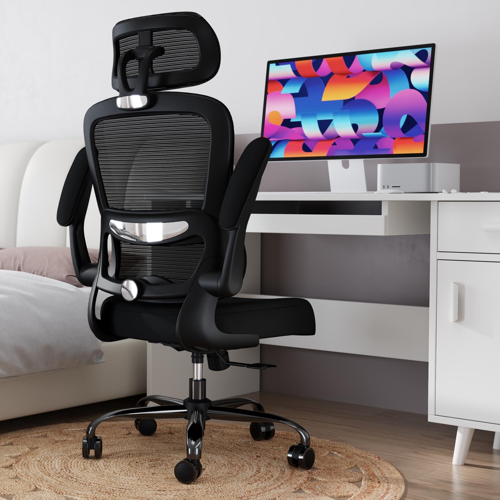 Office Chair Ergonomic Desk Chair, 330 LBS Home Mesh Office Desk Chairs with ...