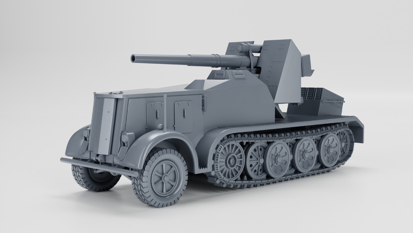 20MM_1/72 German_Tanks and Vehicles_Wargame3D_Unpainted_WWII