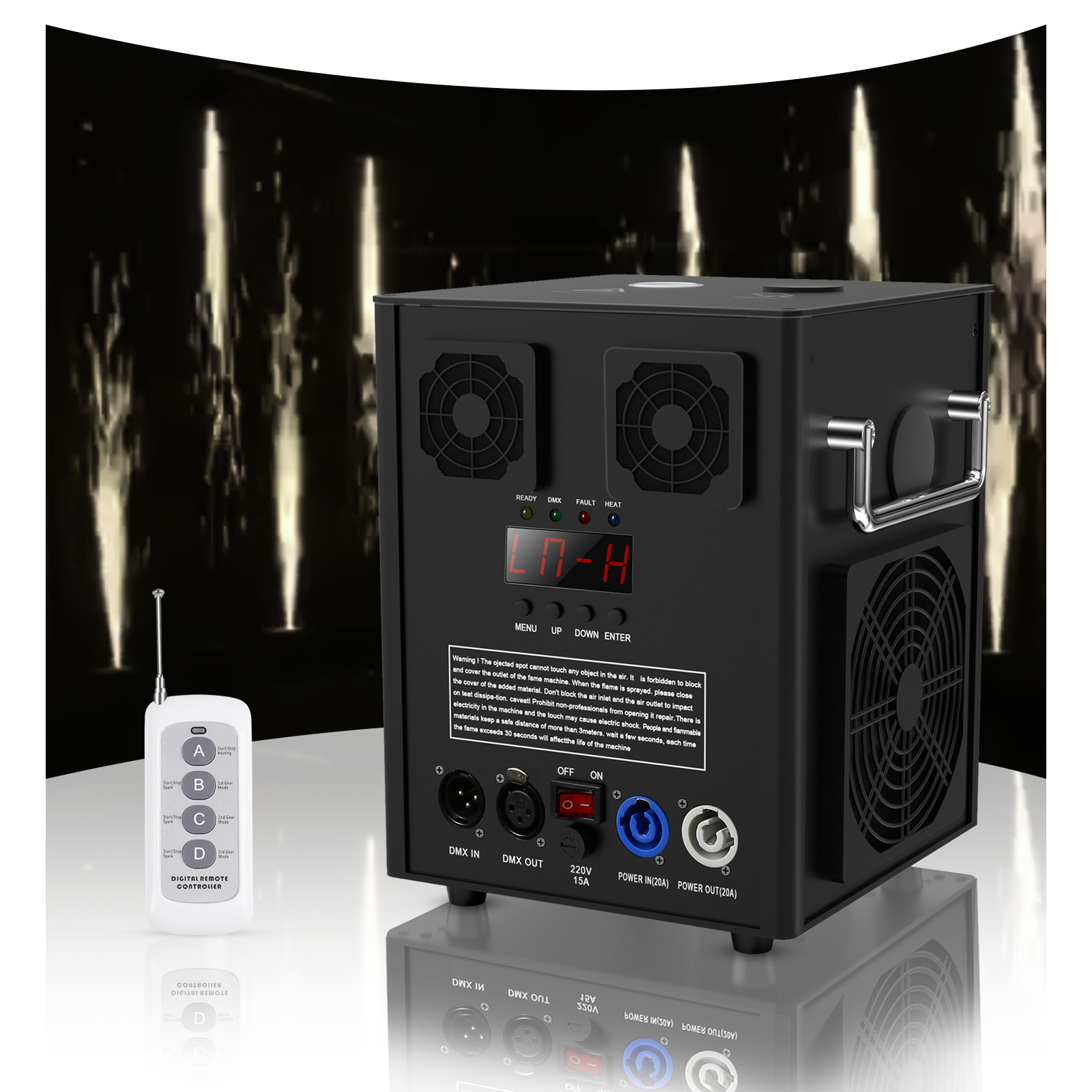 700W Cold Spark Firework Machine Stage Effect DMX Machine Dj Event Party& Remote