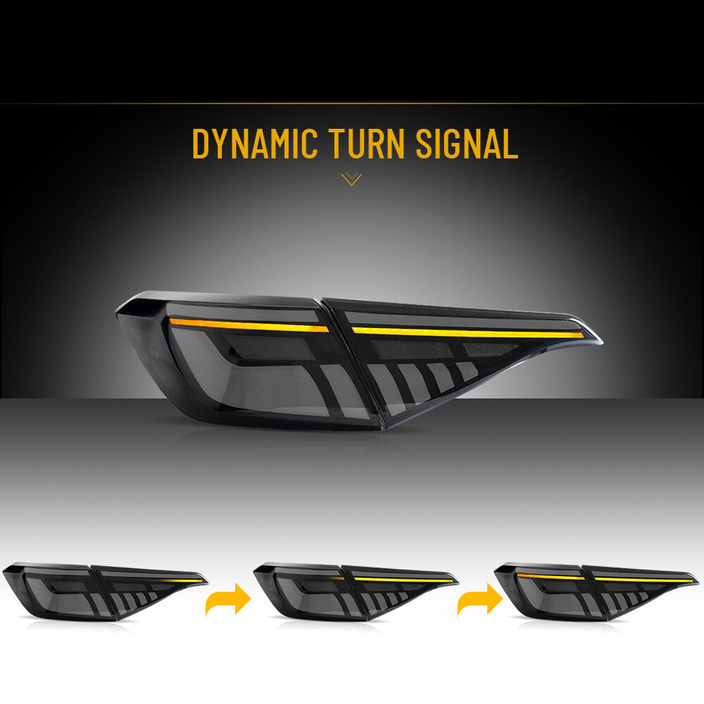 V2 Demon Eye Tail Lights for Honda Civic Sedan 2022-2025 11th Gen Smoked/White