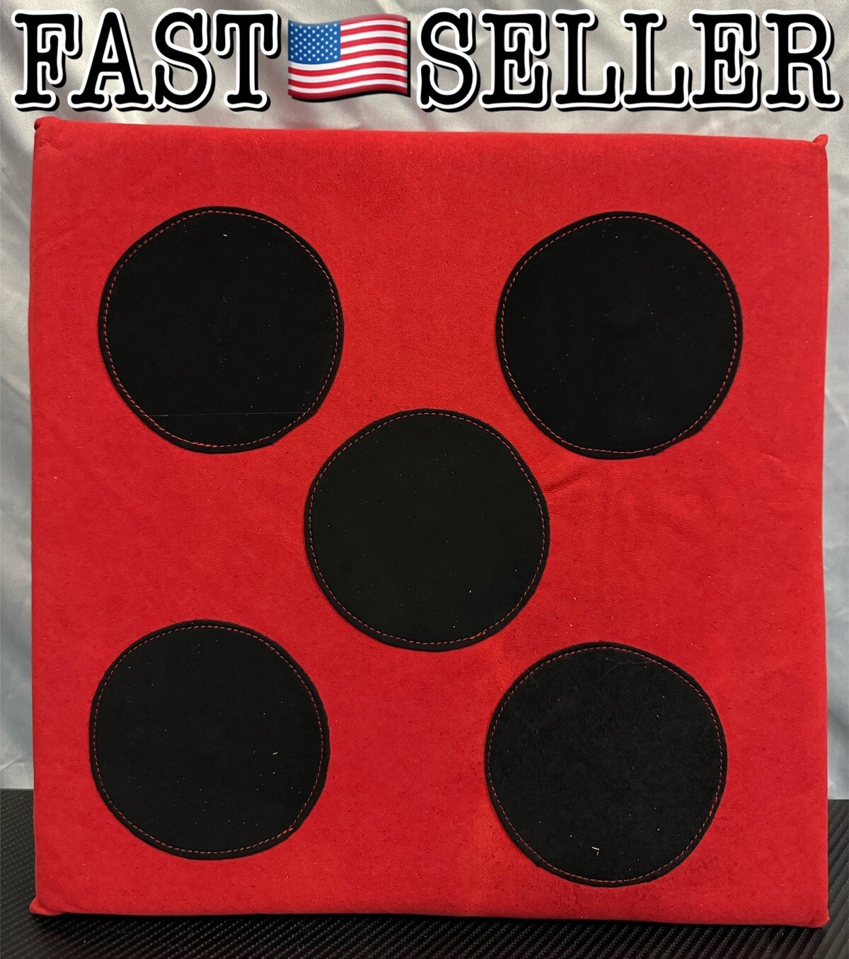 Microfiber Leather Fencing Target With Five Bullseye Archery Sword Target 14x14”