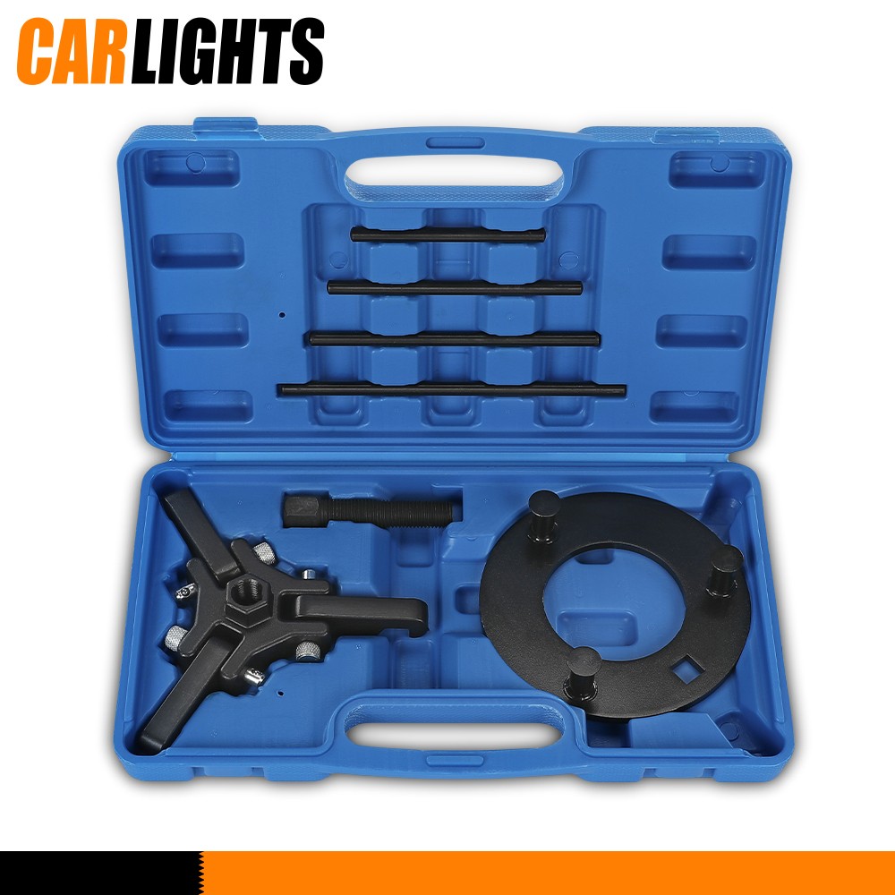 Harmonic Balancer Damper Pulley Puller Garage Removing Repairing Tool Set
