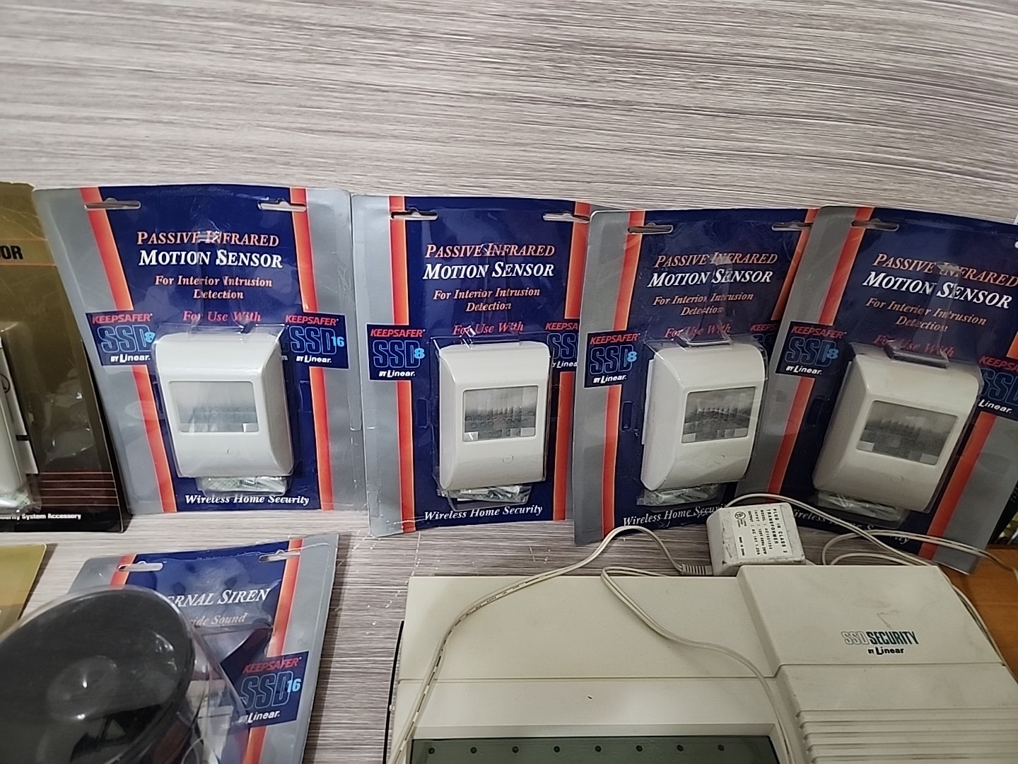 SSD Security By Linear Residential Security System Lot Reciever, Sensors, Siren
