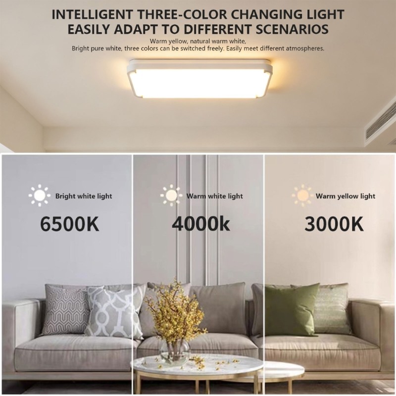 Mount Light Panel 18W 130mm PC Aluminum for Ceiling Fan Easy
