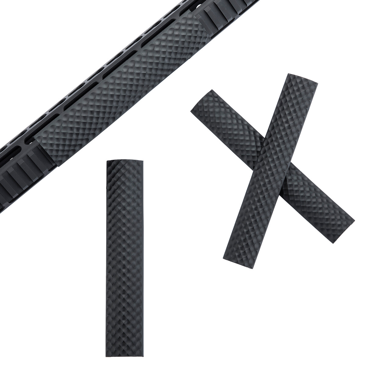 Tactical Rail Cover Protector Picatinny Rail Panel Soft Golf Surface 6.2" Rubber