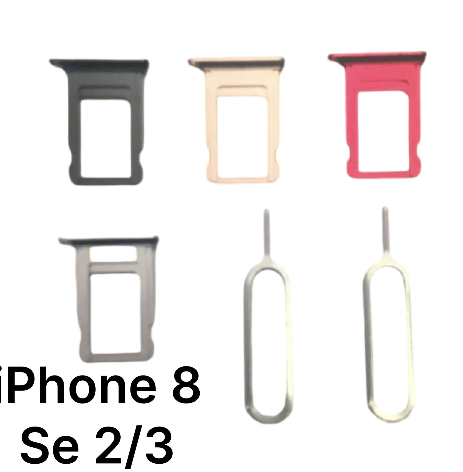 IPHONE 8/SE 2020/22 SIM CARD TRAY WITH SIM EJECT TOOL,   ALL COLORS