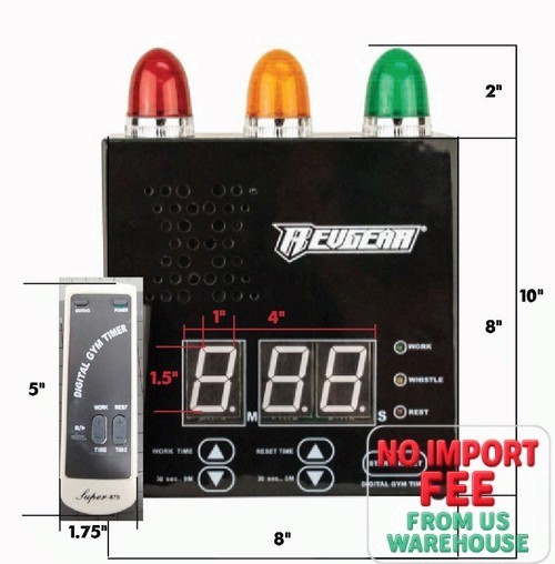 Revgear Digital Timer with Remote Control for Boxing & Gym Workouts