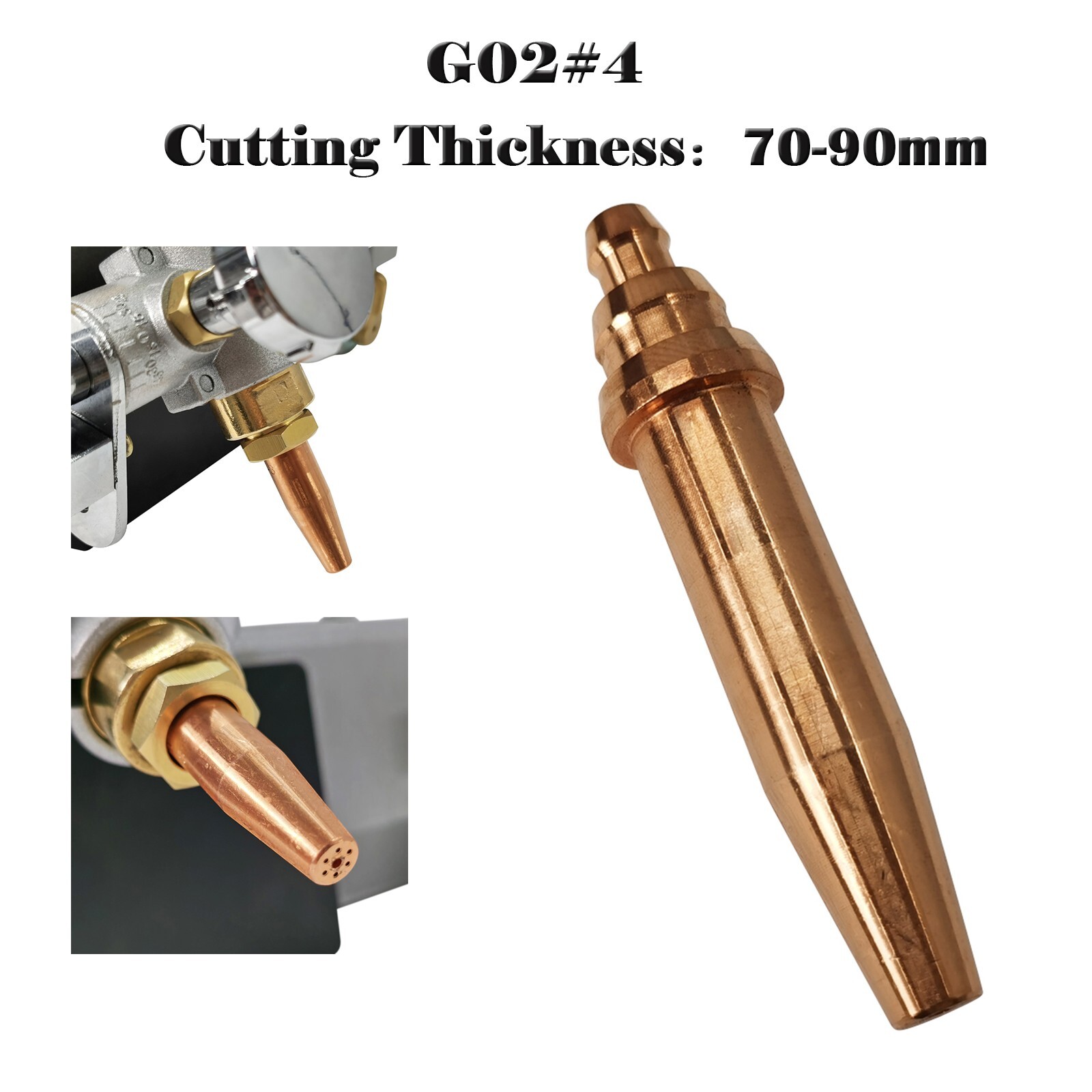 G02#4 Acetylene Cutting Tip Flame Cutting Machine Nozzle Torch Burner Tip