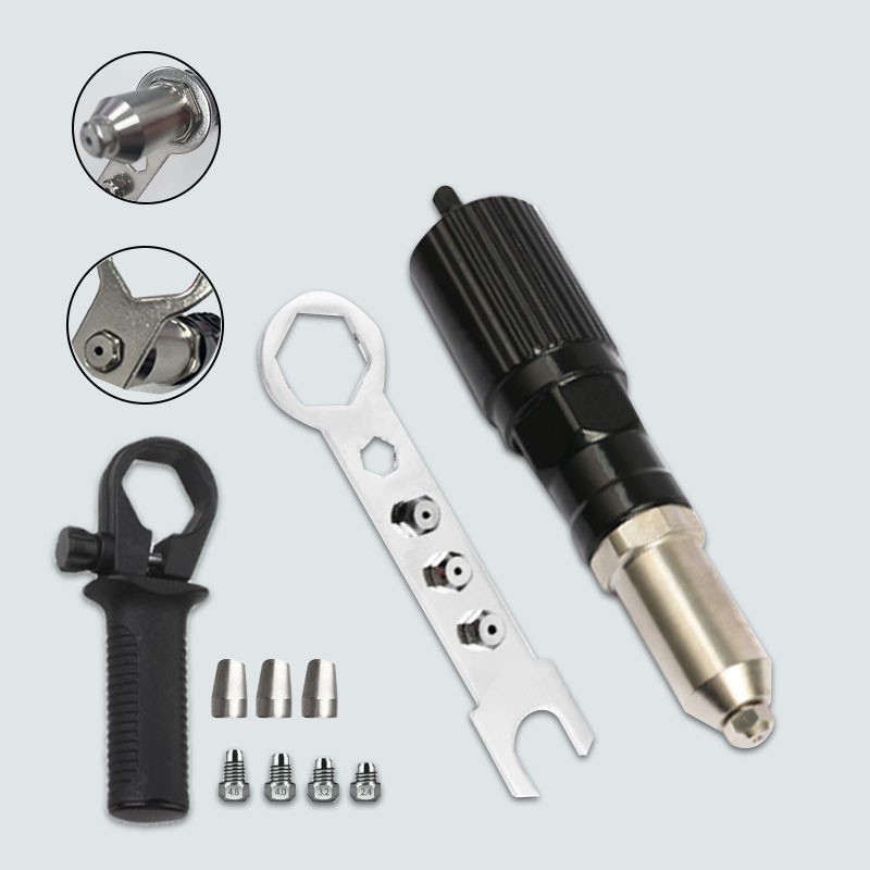 Electric Drill Rivet Adapter for Riveting Nail Grab Power Hand Tool Kit Riveting