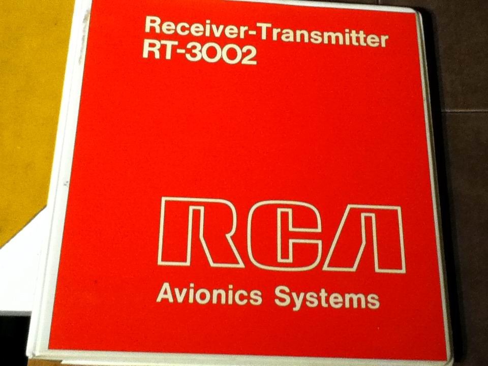 RCA RT-3002 Radar Service & Parts Manual