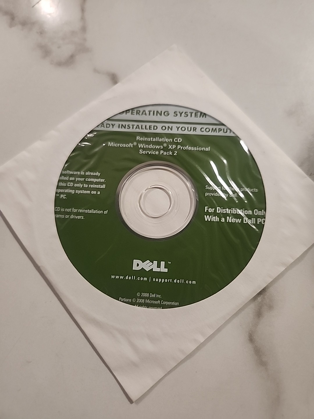 Dell Application Reinstalling Microsoft Windows XP Prof Service Pack 2 Software