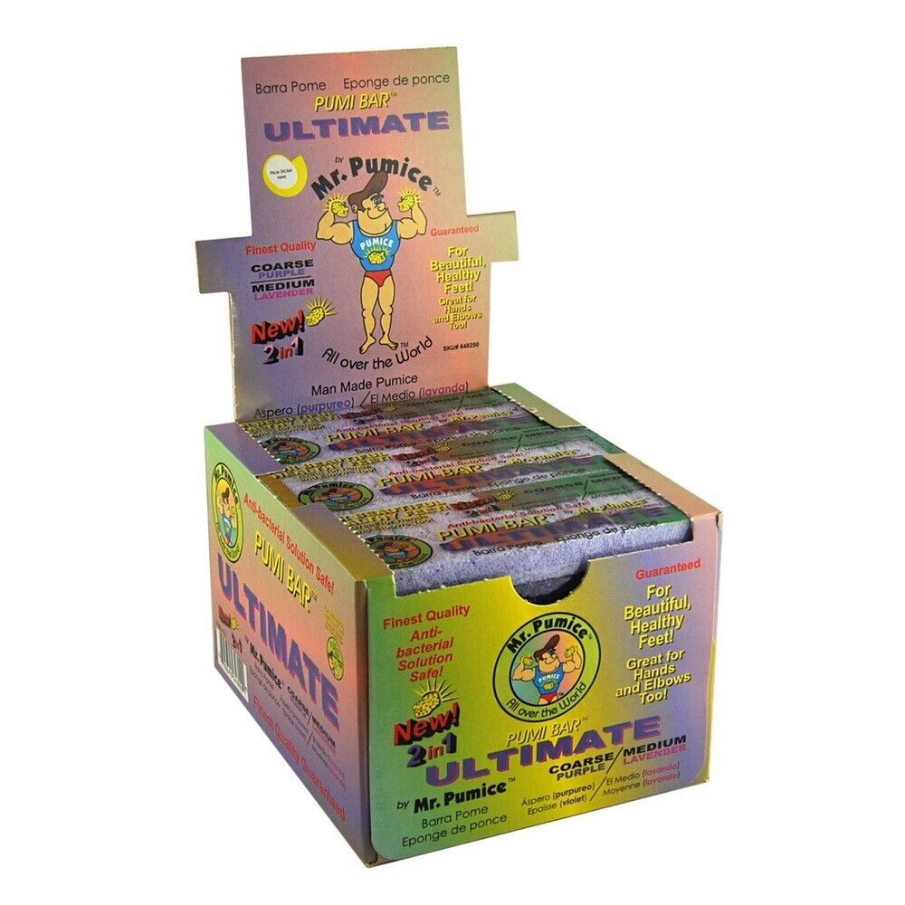 12PCS Mr. Pumice Ultimate Pumi Bar Medium/Extra Coarse