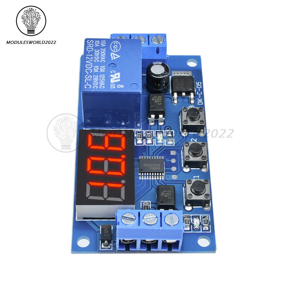 DC 12V LED Display Home Automation Delay Timer Board Control Switch Relay Module