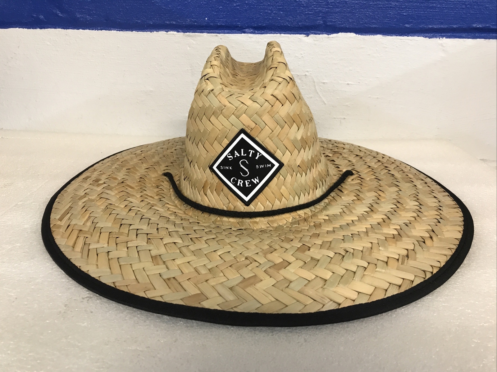 Salty Crew Tippet Cover Up Straw Fishing Hat Camo Outdoor Sun Hat New With Tags