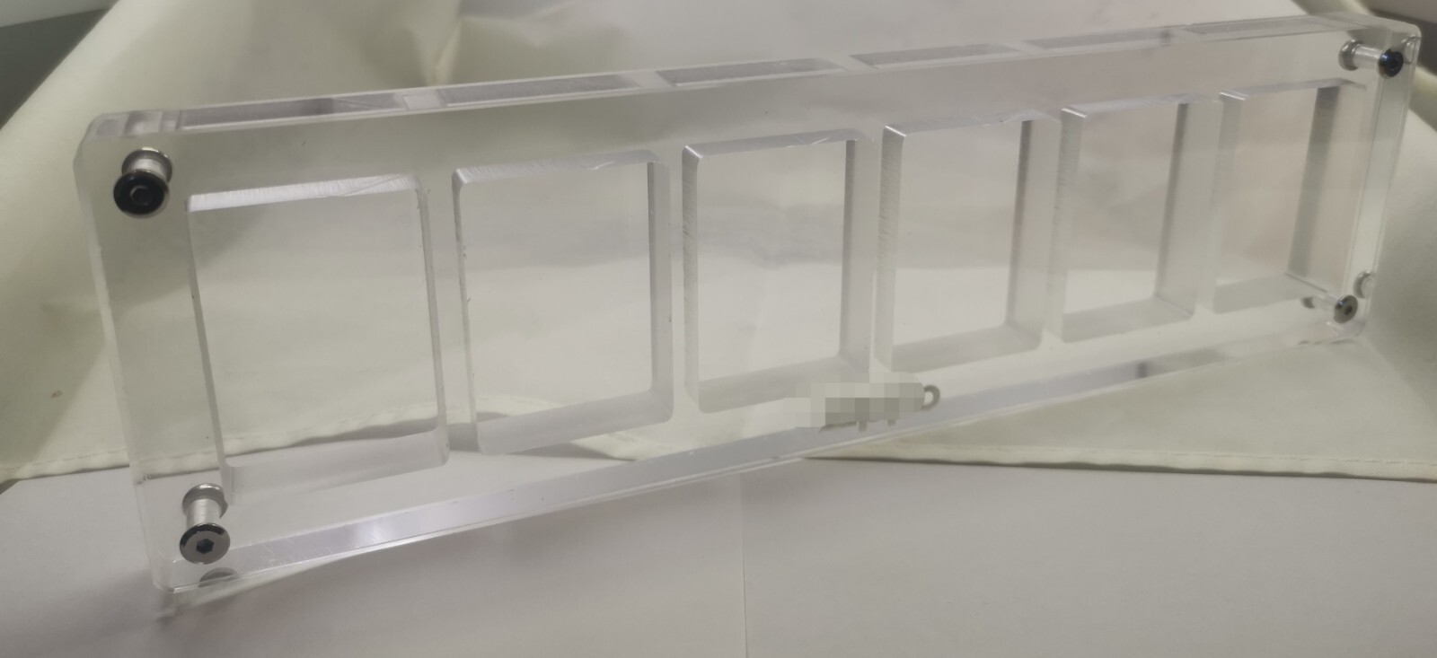 6 Grids in Row Acrylic Display Frame Show Case Storage Box For Zippo Lighters