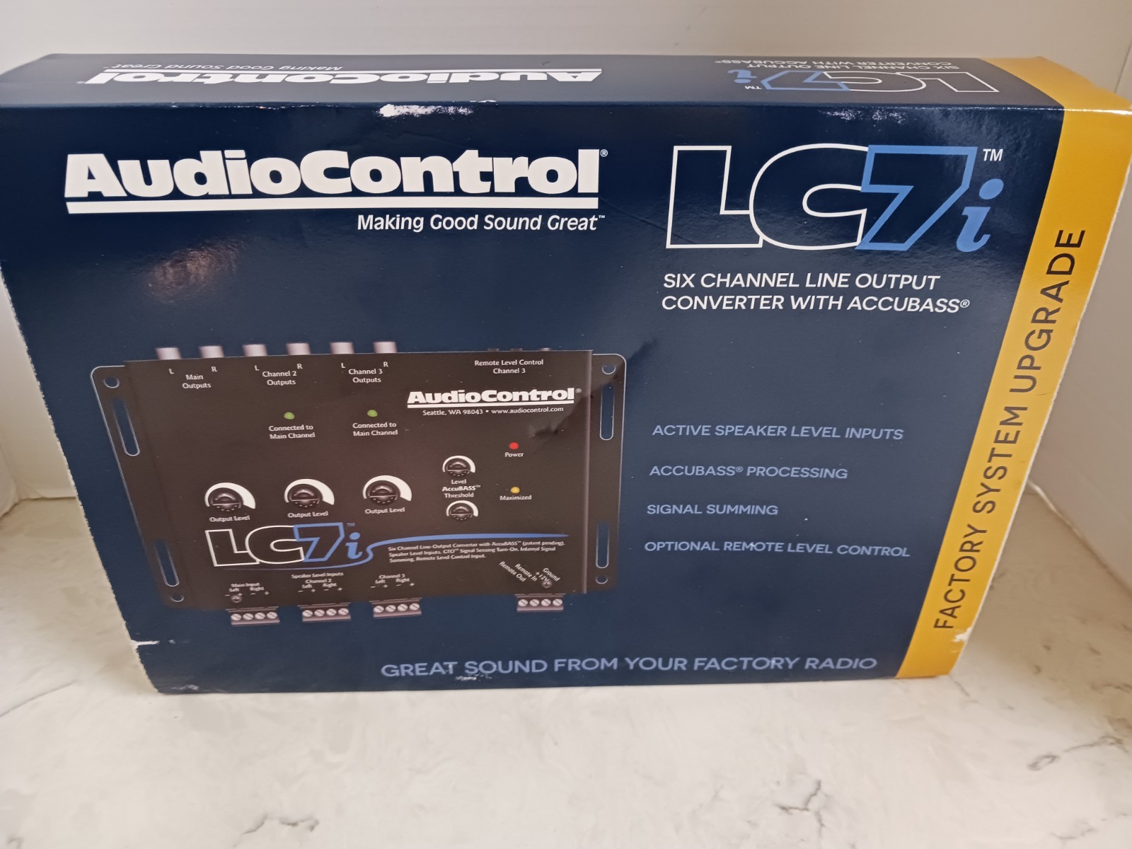 AudioControl LC7i-6 Channel Line-Output Converter w/AccuBass Best Sounding