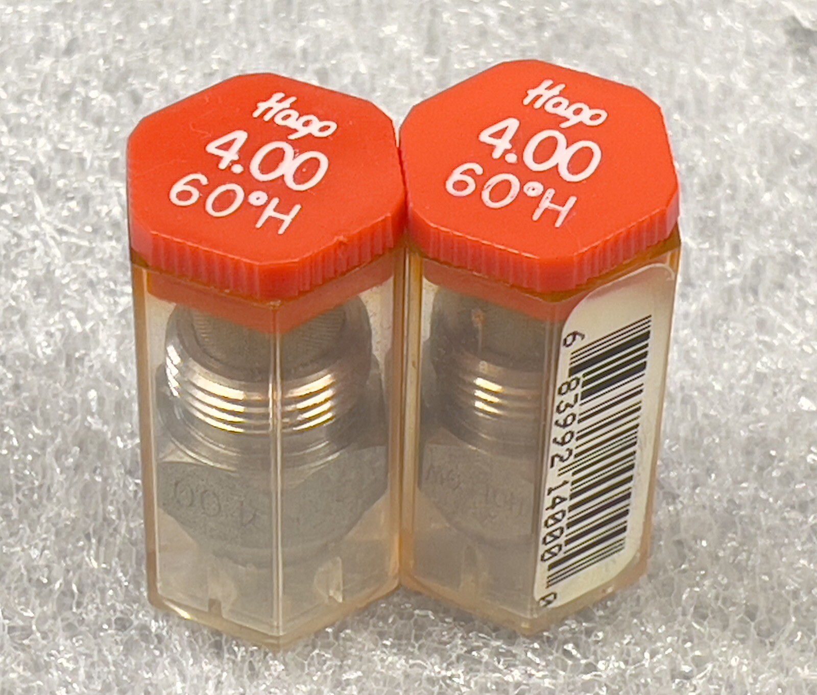 Lot of 2 Danfoss Hago Oil Nozzle KHDO Steel 4.00Gph 60P Degrees Hollow 030G6144