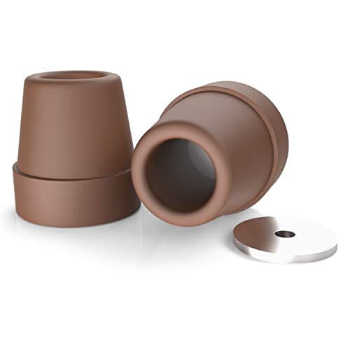 Pack of 2 Rubber Tips Accessories，9/16 "Rubber End Caps， Rubber Caps Cover