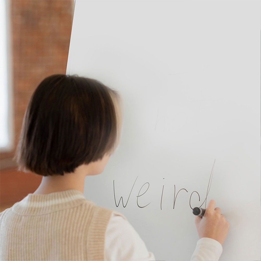 1 Set Static Cling Reusable Whiteboard Sticker for Wall Teaching and Office Use
