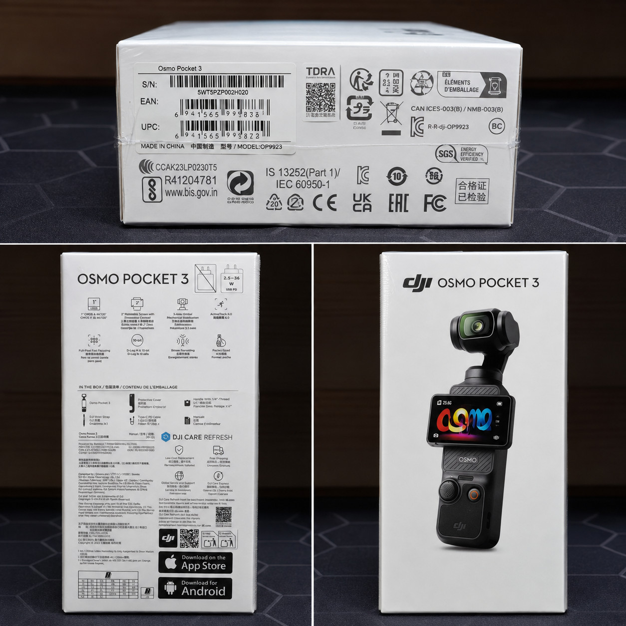 DJI Osmo Pocket 3 4K 3-Axis Gimbal Camera Brand New Factory Sealed Fast Shipping