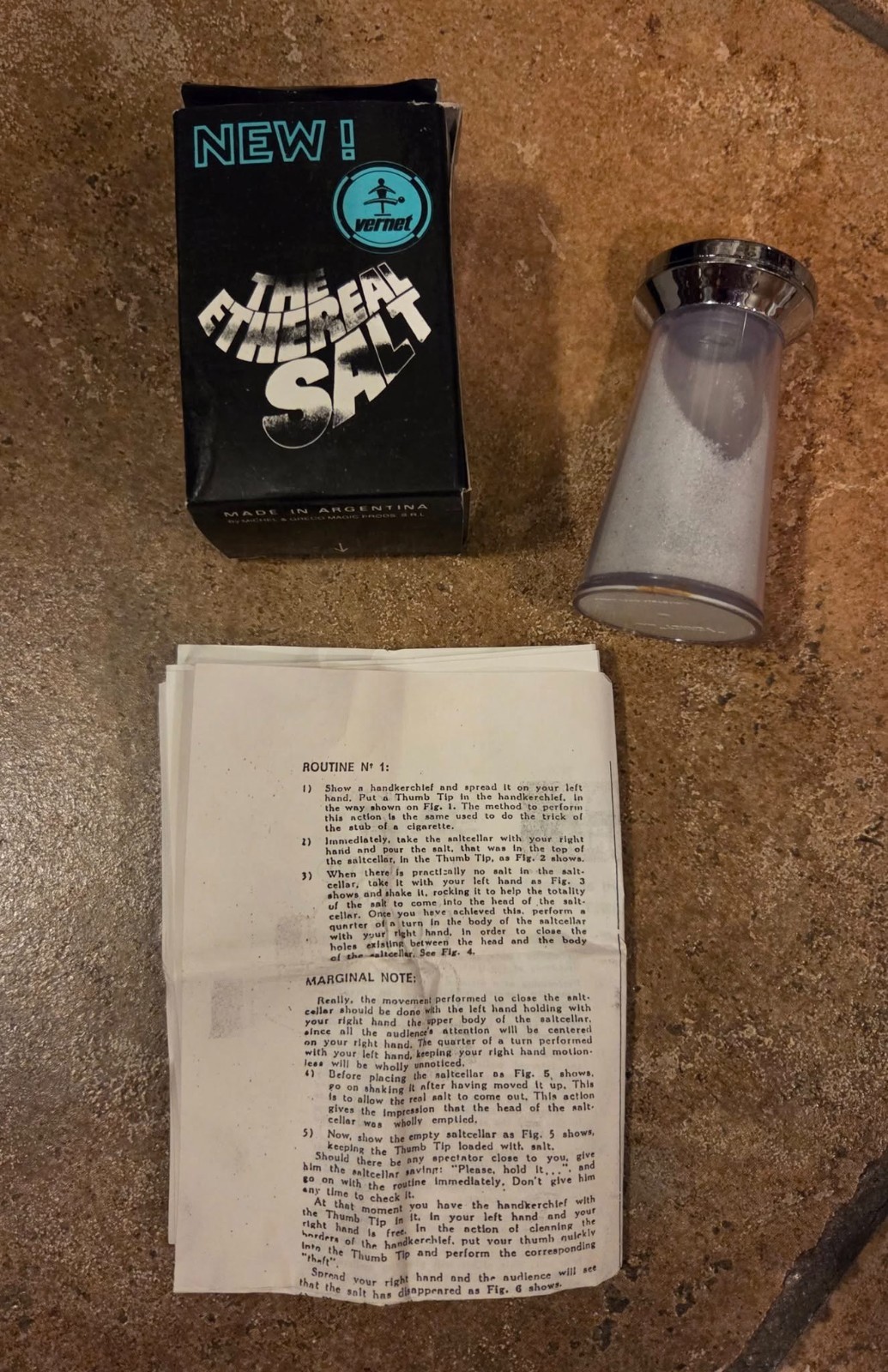 Ethereal Salt by Vernet Vintage Magic Mentalism Tricks