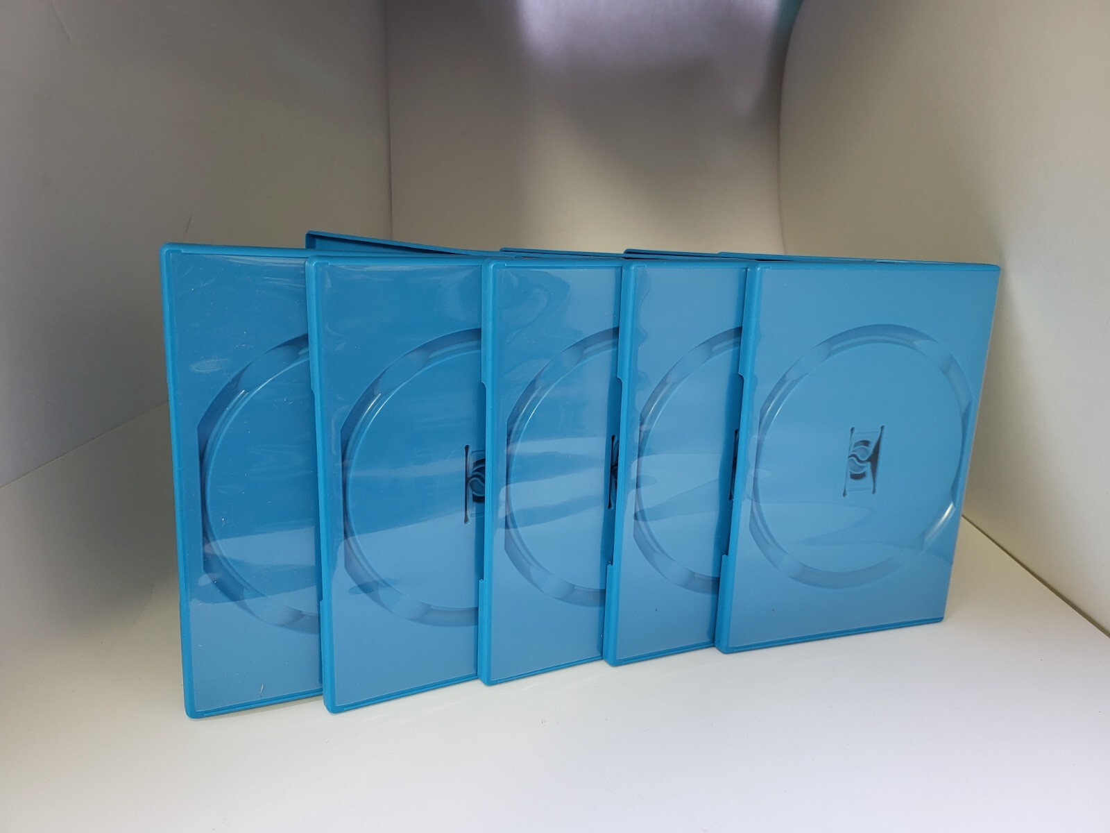 FIVE NEW Genuine Original Nintendo Wii U Blue Empty Replacement Video Game Cases