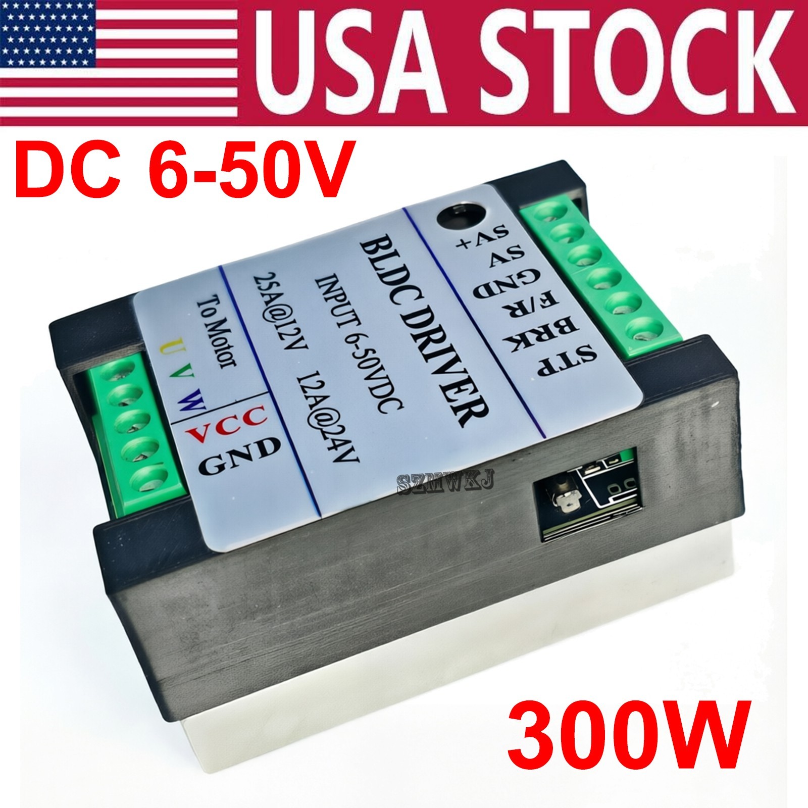 PWM 12-48V Sensorless BLDC Motor Controller 300W for Vacuum Blower Pump RC Motor