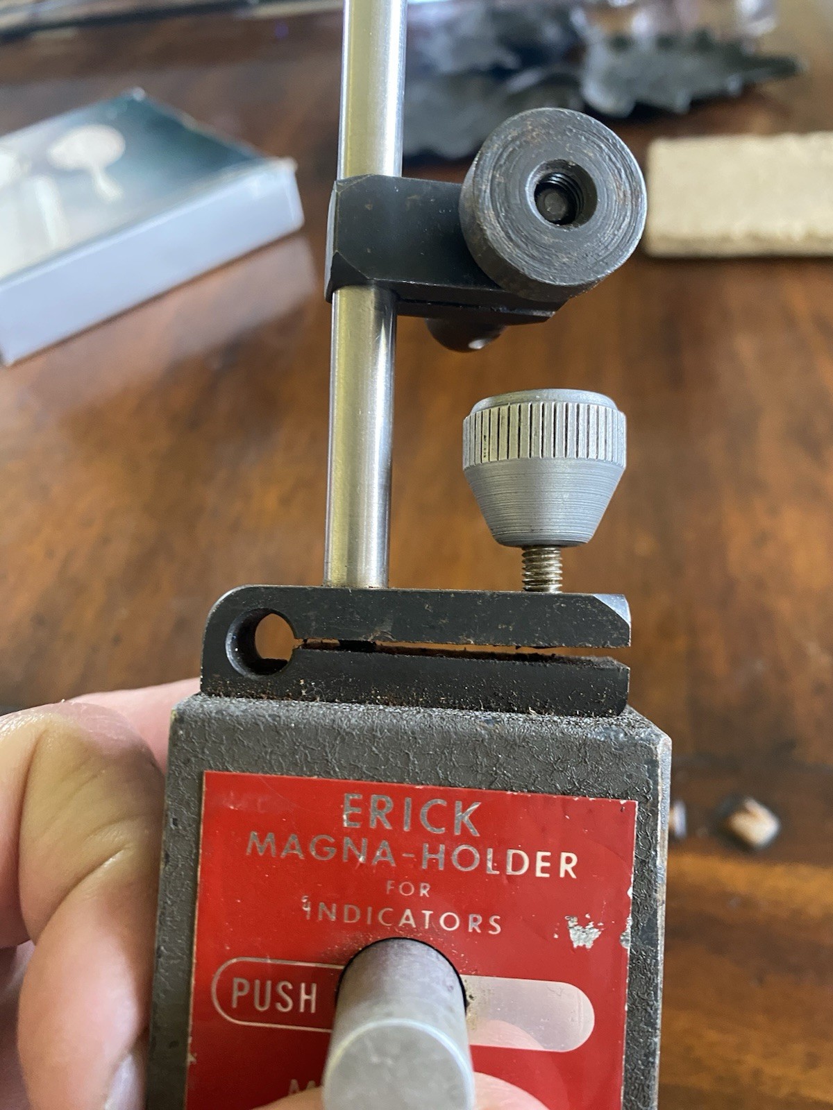 Erick Magna-Holder Mag Base Push Button - Magnetic Indicator Holder USA