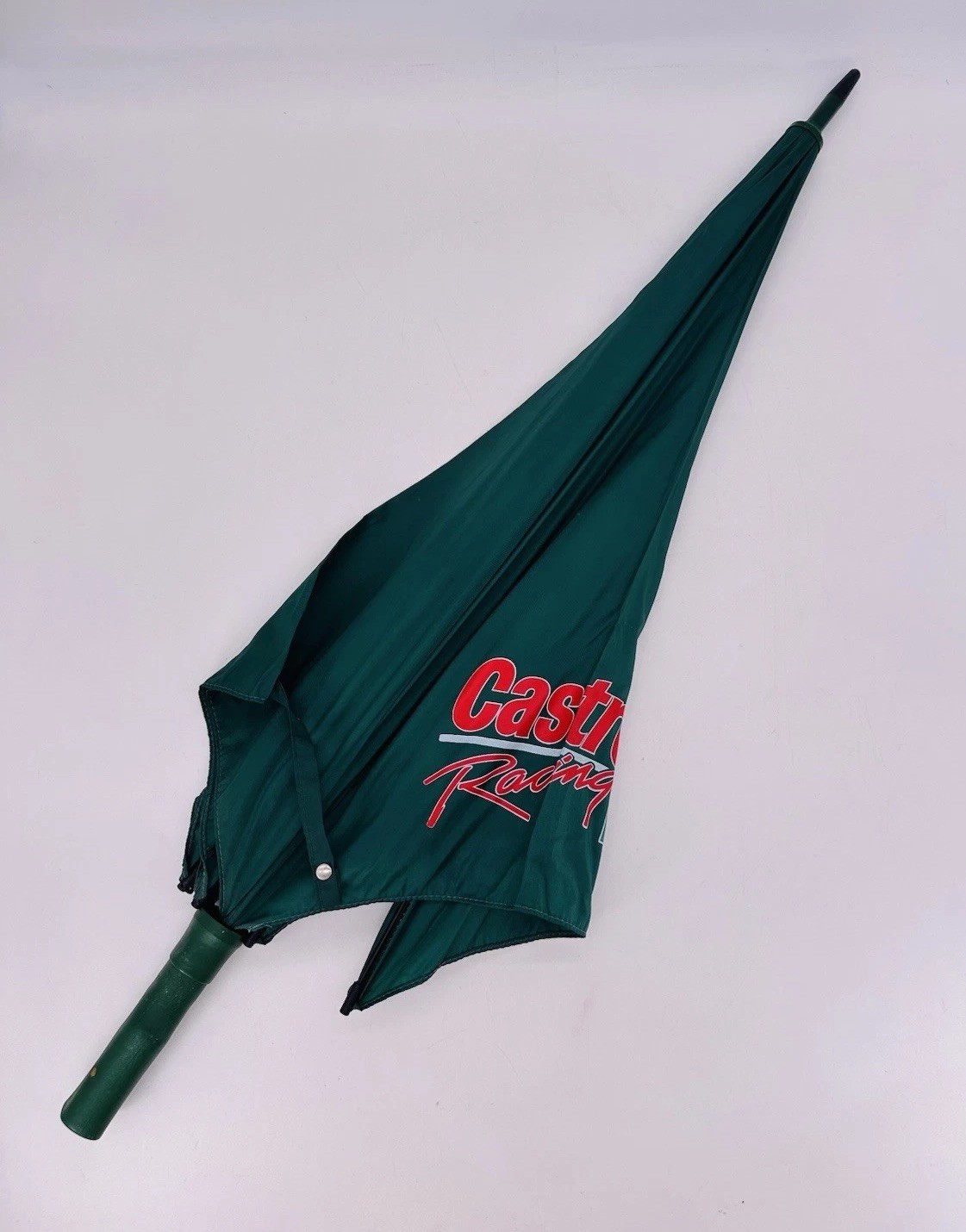 Vintage Castrol Motor Oil Racing Promotional Company Ad Umbrella 38” RARE